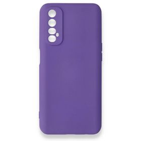 BSSM Mor Realme 7 Nano İçi Kadife Silikon Kılıf