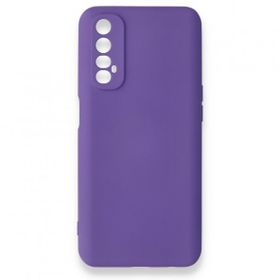 BSSM Mor Realme 7 Nano İçi Kadife Silikon Kılıf