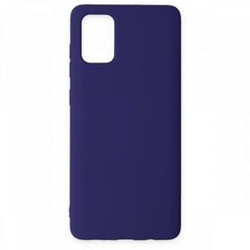 BSSM Mor Samsung Galaxy A71 Nano İçi Kadife Silikon Kılıf
