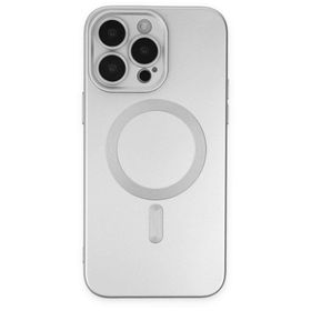 BSSM Moshi Lens Magneticsafe Silikon - Gümüş iPhone 13 Pro Max Kılıf