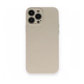 BSSM Nano İçi Kadife Silikon - Bej iPhone 13 Pro Max Kılıf