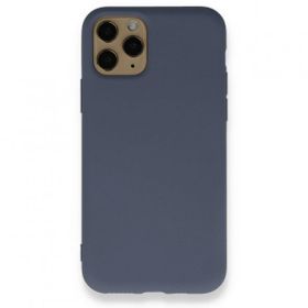 BSSM Nano İçi Kadife Silikon - Gri iPhone 11 Pro Kılıf