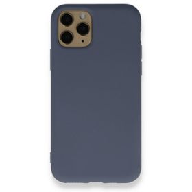 BSSM Nano İçi Kadife Silikon - Gri iPhone 11 Pro Kılıf