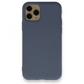 BSSM Nano İçi Kadife Silikon - Gri iPhone 11 Pro Kılıf