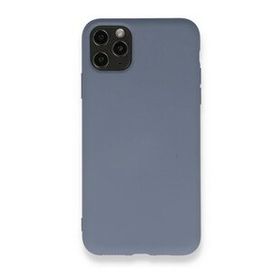 BSSM Nano içi Kadife Silikon - Gri iPhone 11 Pro Max Kılıf