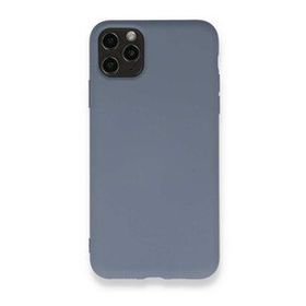 BSSM Nano içi Kadife Silikon - Gri iPhone 11 Pro Max Kılıf