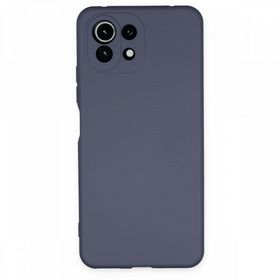 BSSM Nano içi Kadife Silikon - Gri Xiaomi Mİ 11 Lite Kılıf