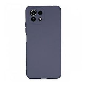 BSSM Nano içi Kadife Silikon - Gri Xiaomi Mİ 11 Lite Kılıf