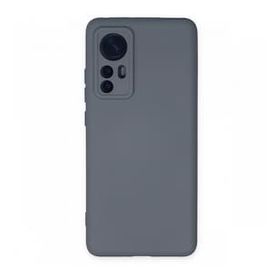 BSSM Nano içi Kadife Silikon - Gri Xiaomi Mi 12 Kılıf