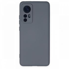 BSSM Nano içi Kadife Silikon - Gri Xiaomi Mi 12 Kılıf
