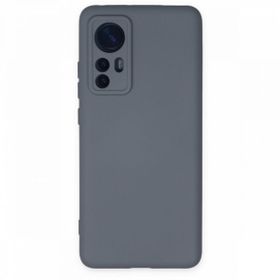 BSSM Nano içi Kadife Silikon - Gri Xiaomi Mi 12 Kılıf