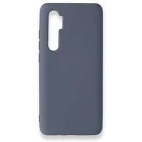BSSM Nano içi Kadife Silikon - Gri Xiaomi Mi Note 10 Lite Kılıf