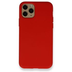 BSSM Nano İçi Kadife Silikon - Kırmızı iPhone 11 Pro Kılıf