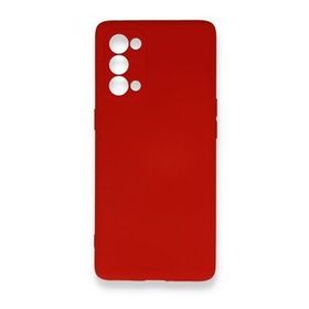BSSM Nano İçi Kadife Silikon - Kırmızı Oppo Reno 5 Pro Kılıf