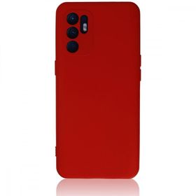 BSSM Nano İçi Kadife Silikon - Kırmızı Oppo Reno 6 Kılıf