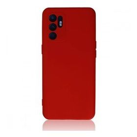 BSSM Nano İçi Kadife Silikon - Kırmızı Oppo Reno 6 Kılıf