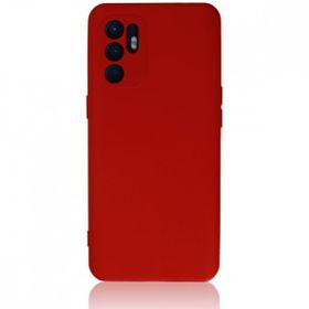 BSSM Nano İçi Kadife Silikon - Kırmızı Oppo Reno 6 Kılıf