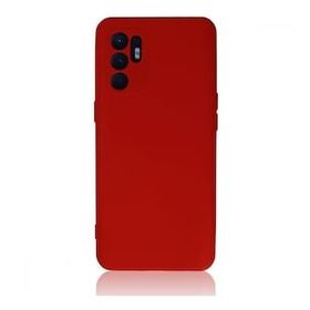 BSSM Nano İçi Kadife Silikon - Kırmızı Oppo Reno 6 Kılıf