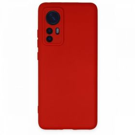 BSSM Nano içi Kadife Silikon - Kırmızı Xiaomi Mi 12 Kılıf