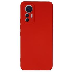 BSSM Nano İçi Kadife Silikon - Kırmızı Xiaomi Mi 12 Lite Kılıf