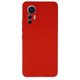 BSSM Nano İçi Kadife Silikon - Kırmızı Xiaomi Mi 12 Lite Kılıf