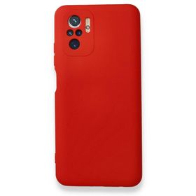 BSSM Nano içi Kadife Silikon - Kırmızı Xiaomi Redmi Note 10 Kılıf