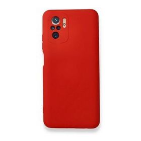 BSSM Nano içi Kadife Silikon - Kırmızı Xiaomi Redmi Note 10 Kılıf