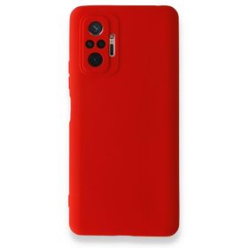 BSSM Nano İçi Kadife Silikon - Kırmızı Xiaomi Redmi Note 10 Pro Kılıf