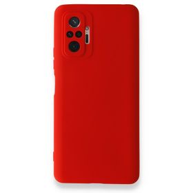 BSSM Nano İçi Kadife Silikon - Kırmızı Xiaomi Redmi Note 10 Pro Kılıf