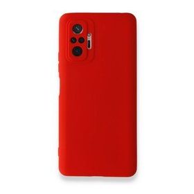 BSSM Nano İçi Kadife Silikon - Kırmızı Xiaomi Redmi Note 10 Pro Kılıf