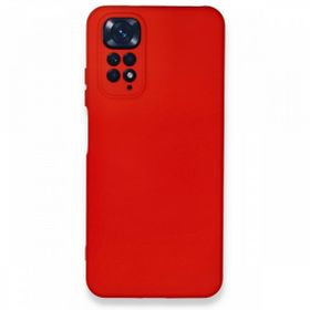 BSSM Nano İçi Kadife Silikon - Kırmızı Xiaomi Redmi Note 11 Kılıf
