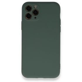 BSSM Nano İçi Kadife Silikon - Koyu Yeşil iPhone 11 Pro Kılıf