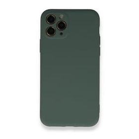 BSSM Nano İçi Kadife Silikon - Koyu Yeşil iPhone 11 Pro Kılıf
