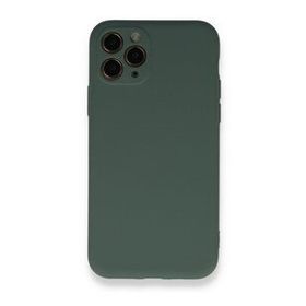 BSSM Nano İçi Kadife Silikon - Koyu Yeşil iPhone 11 Pro Kılıf