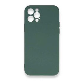 BSSM Nano içi Kadife Silikon - Koyu Yeşil iPhone 12 Pro Max Kılıf