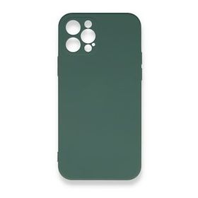 BSSM Nano içi Kadife Silikon - Koyu Yeşil iPhone 12 Pro Max Kılıf