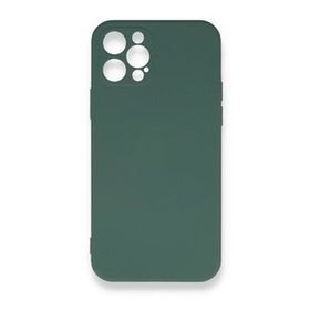 BSSM Nano içi Kadife Silikon - Koyu Yeşil iPhone 12 Pro Max Kılıf