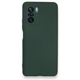 BSSM Nano içi Kadife Silikon - Koyu Yeşil Xiaomi Poco F3 Kılıf