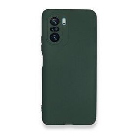 BSSM Nano içi Kadife Silikon - Koyu Yeşil Xiaomi Poco F3 Kılıf