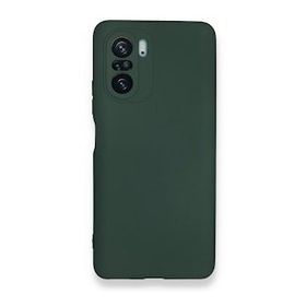 BSSM Nano içi Kadife Silikon - Koyu Yeşil Xiaomi Poco F3 Kılıf