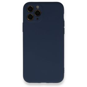 BSSM Nano İçi Kadife Silikon - Lacivert iPhone 11 Pro Kılıf
