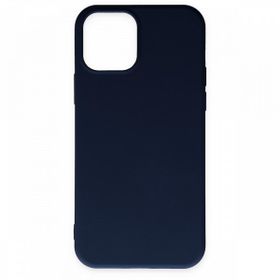 BSSM Nano içi Kadife Silikon - Lacivert iPhone 11 Pro Max Kılıf