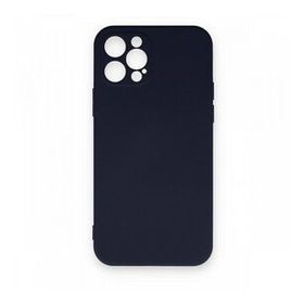BSSM Nano içi Kadife Silikon - Lacivert iPhone 12 Pro Max Kılıf