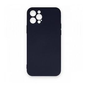 BSSM Nano içi Kadife Silikon - Lacivert iPhone 12 Pro Max Kılıf
