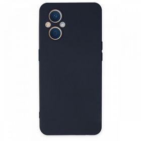 BSSM Nano İçi Kadife Silikon - Lacivert Oppo Reno 7 Lite Kılıf