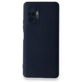 BSSM Nano İçi Kadife Silikon - Lacivert Xiaomi Redmi Note 10 Pro Kılıf
