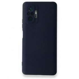 BSSM Nano İçi Kadife Silikon - Lacivert Xiaomi Redmi Note 10 Pro Kılıf