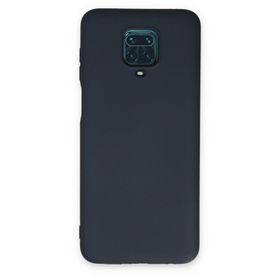 BSSM Nano İçi Kadife Silikon - Lacivert Xiaomi Redmi Note 9 Pro Kılıf