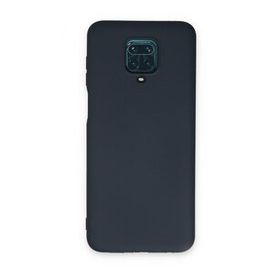 BSSM Nano İçi Kadife Silikon - Lacivert Xiaomi Redmi Note 9 Pro Kılıf