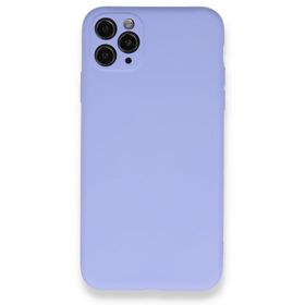 BSSM Nano içi Kadife Silikon - Lila iPhone 11 Pro Max Kılıf